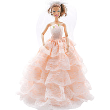 Load image into Gallery viewer, Barbie Doll Clothing 11.5" Girl Wear Party Lady Outfits 1/6 Princess Dress Wedding