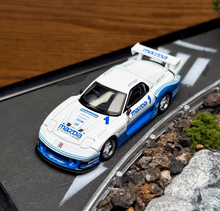 Load image into Gallery viewer, MINIGT 1:64 White Blue Mazda RX7 LB IMSA Sports Model Diecast Metal Car New Collection