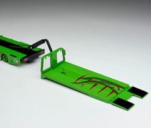 Load image into Gallery viewer, 1:64 Green Dinosaur H300 Trailer Truck 911 GT3 Set Model Diecast Metal Car New Collection