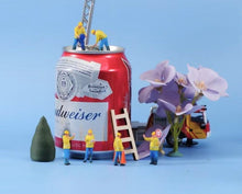 Load image into Gallery viewer, 1:64 Painted Figure Model Miniature Resin Diorama Sand Engineerer Worker Man Set