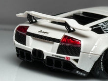 Load image into Gallery viewer, 404Error 1:64 White Murcielago LBWK Sports Model Diecast Resin Car Set New Collection