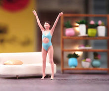 Load image into Gallery viewer, 1:64 Painted Figure Model Miniature Resin Diorama Sand Girl Lady Pretty Modern