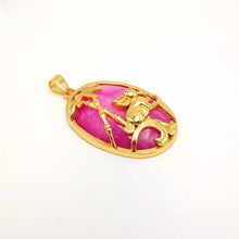 Load image into Gallery viewer, Nature Jade Bamboo Rabbie Pendant Necklace Gift Jewelry charm Blessing Lucky P