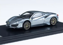 Load image into Gallery viewer, Ichilan 1:64 Blue Novitec 488 Pista Racing Sports Model Diecast Metal Car New Collection