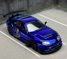 Load image into Gallery viewer, 1:64 LMLF Blue JDM Supra A80Z Pandem Sports Model Diecast Metal Car New Collection