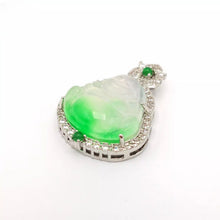 Load image into Gallery viewer, Nature Jade Laughing Budha Pendant Necklace Gift Jewelry Luck Blessing Fortune f