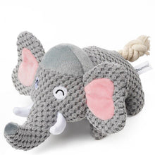 Load image into Gallery viewer, Dog Squeaky Toys Elephant Chew Puppy Fluffy Rope Toy Durable Teeth Grinding Pet