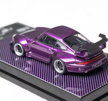 Load image into Gallery viewer, Flame 1:64 Purple Carbon RWB 993 Sports Model Diecast Metal Car New Collection