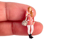 Load image into Gallery viewer, 1:64 Painted Figure Model Miniature Resin Diorama Baseball Jacket Man Pink Lady