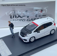 Load image into Gallery viewer, MG 1:64 White Carbon JDM Fit GK5 RS Figure Sports Model Diecast Metal Car New Collection