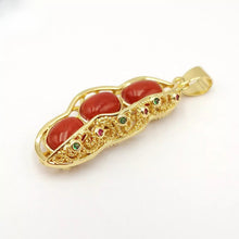 Load image into Gallery viewer, Nature Jade Lucky Beans Pendant Necklace Gift For Woman Jewelry charm Blessing G