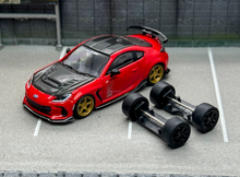 Load image into Gallery viewer, CM 1:64 JDM Red BRZ Varis Arising Racing Sports Model Diecast Metal Car New Collection