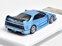 Load image into Gallery viewer, DMH 1:64 Ice Blue 1995 F40 GTE Racing Sports Model Diecast Resin Car New Collection