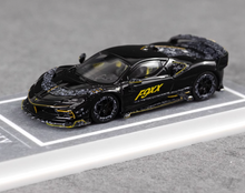 Load image into Gallery viewer, MJ 1:64 Black Mansory F9XX Racing Sports Model Diecast Metal Car New Collection