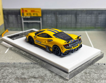 Load image into Gallery viewer, Fuelme 1:64 Yellow Mansory F8XX Racing Sports Model Diecast Resin Car BN