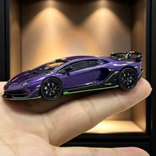 Load image into Gallery viewer, 1:64 Purple Aventador SVJ LP770-4 Sports Model Diecast Metal Car New Collection