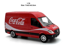 Load image into Gallery viewer, OXFORD 1:76 Red Benz Coke Delivery Van Truck Model Diecast Metal Car New