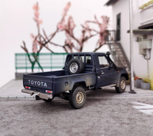 Load image into Gallery viewer, HF 1:64 Blue Military LC79 J70 Single Cab Pickup Model Diecast Metal Car New