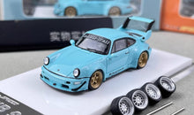 Load image into Gallery viewer, FS 1:64 Fast Speed Blue RWB 964 Racing Sports Model Diecast Metal Car New Collection