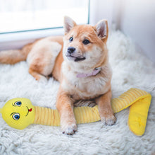 Load image into Gallery viewer, Dog Squeaky Toys Snake Shape Chew Puppy Fluffy Toy Durablc Teeth Grinding Pet