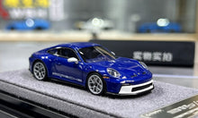 Load image into Gallery viewer, 1:64 DPM Albert Blue 911 992 ST Sports Model Diecast Resin Car New Collection