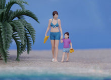 Load image into Gallery viewer, 1:64 Painted Figure Model Miniature Resin Diorama Swimming Kid Man Lady Pool Toy Collection