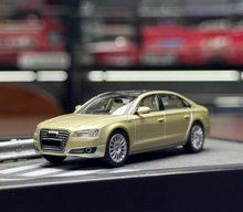 Load image into Gallery viewer, Masdi 1:64 Gold A8L D4 Luxury Sedan Sports Model Diecast Metal Car New Collection