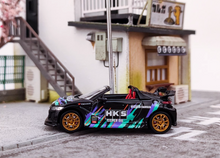 Load image into Gallery viewer, Mortal 1:64 Black S660 HKS Convertible Sports Model Diecast Metal Car New