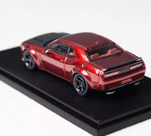 Load image into Gallery viewer, FW 1:64 Red Wine SRT Hellcat Muscle Sports Model Diecast Metal Car BN