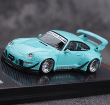 Load image into Gallery viewer, IG 1:64 Blue Green RWB 993 Classic Sports Model Diecast Metal Car New Collection