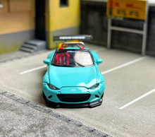 Load image into Gallery viewer, SW 1:64 JDM Blue Miata MX5 Convertible Pandem Sport Model Diecast Metal Car