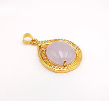 Load image into Gallery viewer, Nature Jade Water Drop Pendant Necklace Gift Jewelry charm Blessing Lucky New c