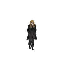 Load image into Gallery viewer, 1:64 Painted Figure Mini Model Miniature Resin Diorama Woman Cool Black Coat