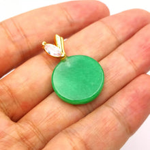 Load image into Gallery viewer, Nature Jade Round Fruit Shape Pendant Necklace Gift Jewelry charm Blessing Lucky