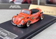 Load image into Gallery viewer, HKM 1:64 Orange VW RWB Beetle Convertible Sports Model Diecast Metal Car New Collection