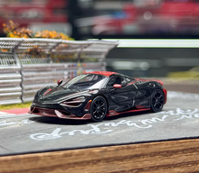 Load image into Gallery viewer, CM 1:64 Black Carbon 765LT Racing Sports Model Diecast Metal Car New Collection