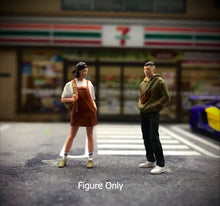 Load image into Gallery viewer, 1:64 Painted Figure Miniature Mini Resin Model Diorama Casual Wear Boy and Girl