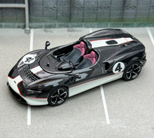 Load image into Gallery viewer, LCD 1:64 Black Carbon #4 Elva Convertible Sports Model Diecast Metal Car New Collection