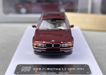 Load image into Gallery viewer, DCM 1:64 Red 1996-98 E38 L7 728il Luxury Sedan Model Diecast Metal Car New Collection