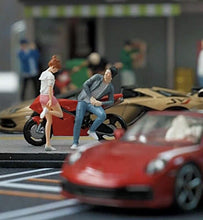Load image into Gallery viewer, 1:64 Painted Figure Mini Model Toy Miniature Car Scenes Resin Sitting Hat Man