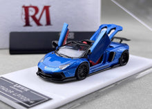 Load image into Gallery viewer, RM 1:64 Blue Aventador LP700-4 LBWK Sports Model Diecast Metal Car New Collection