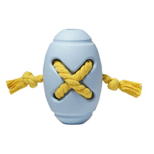 Load image into Gallery viewer, Dog Toys Chew Puppy Rubber Rope Toy Durable Aggressive Chewers Pet Oval Feeding