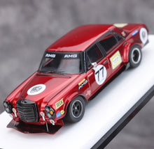 Load image into Gallery viewer, Glory 1:64 HEC Red 300SEL AMG #77 Sedan Sports Model Diecast Metal Car New Collection