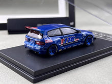 Load image into Gallery viewer, MC 1:64 Blue Civic EG6 1116 Hatchback Sports Model Diecast Metal Car New Collection