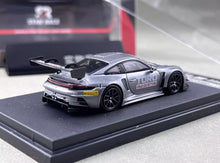 Load image into Gallery viewer, SR 1:64 Silver 911 GT3 R Racing Sports Model Diecast Metal Car New Collection