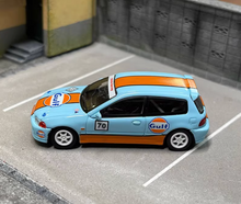 Load image into Gallery viewer, SW 1:64 JDM Blue Gulf EG6 Civic R Hatchback Sports Model Diecast Metal Car New