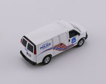 Load image into Gallery viewer, 1:64 596 Washington Police MPDC Express 3500 Van Model Diecast Metal Car New Collection