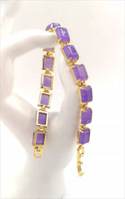 Load image into Gallery viewer, Nature Jade Beaded Bracelet Jewelry Blessing Lucky Fortune Gift For Her Purle K