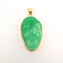 Load image into Gallery viewer, Nature Jade Leaf Fortune Pendant Necklace Gift Jewelry charm Blessing Lucky