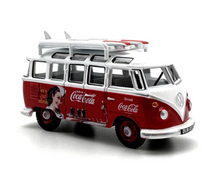 Load image into Gallery viewer, 1:76 VW Red T1 Mini Bus Van Camper Coke Model Diecast Metal Car New
